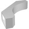 Ekena Millwork 5 1/2-in. W x 24-in. D x 30-in. H Legacy Architectural Grade PVC Knee Brace BRCP055X24X30LEC - alternate 3
